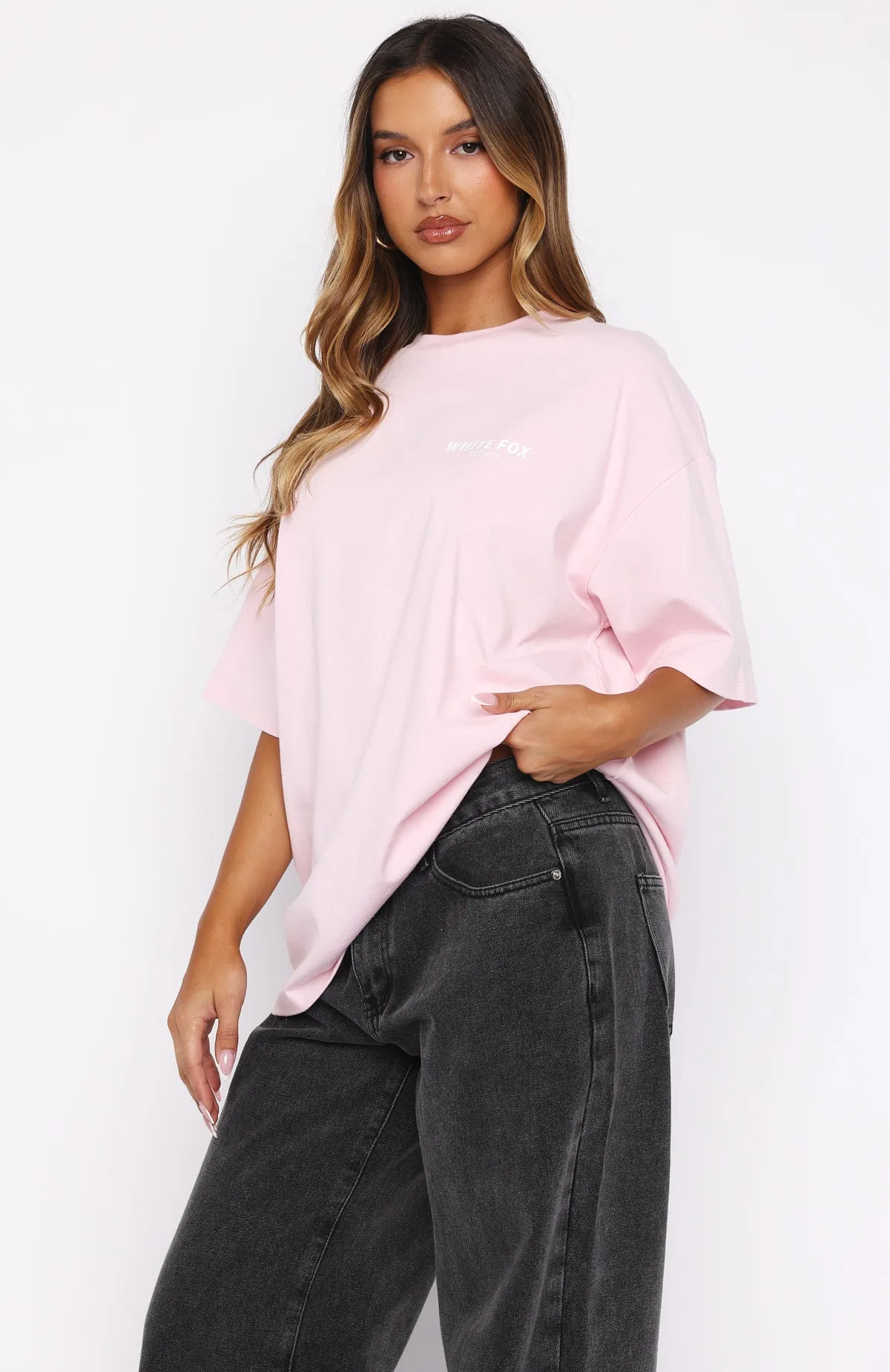 Non Negotiable Oversized Tee Pink sold by White Fox Boutique product image thumbnail 3