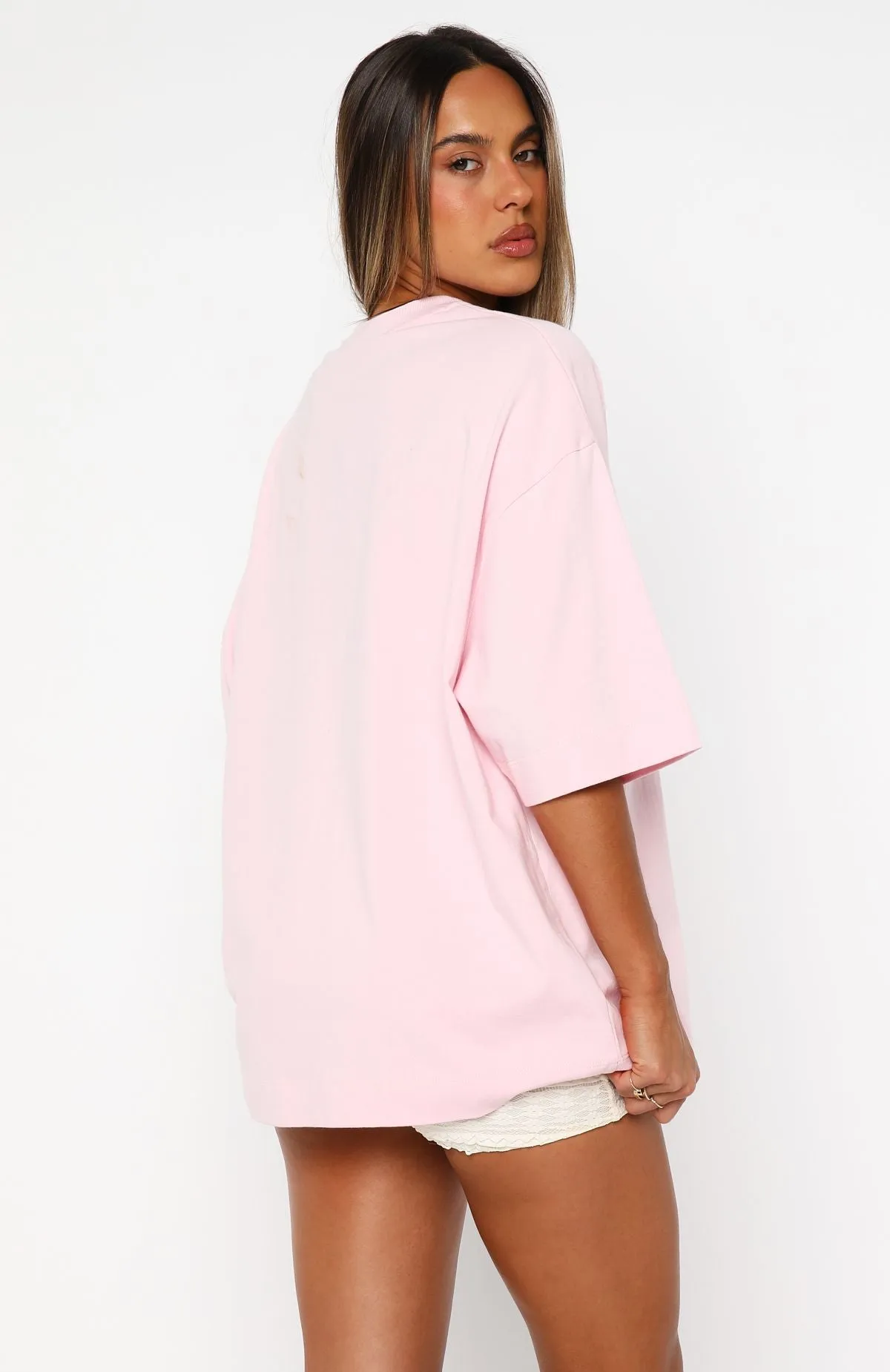 Own Your Glow Oversized Tee Pink sold by White Fox Boutique product image thumbnail 4
