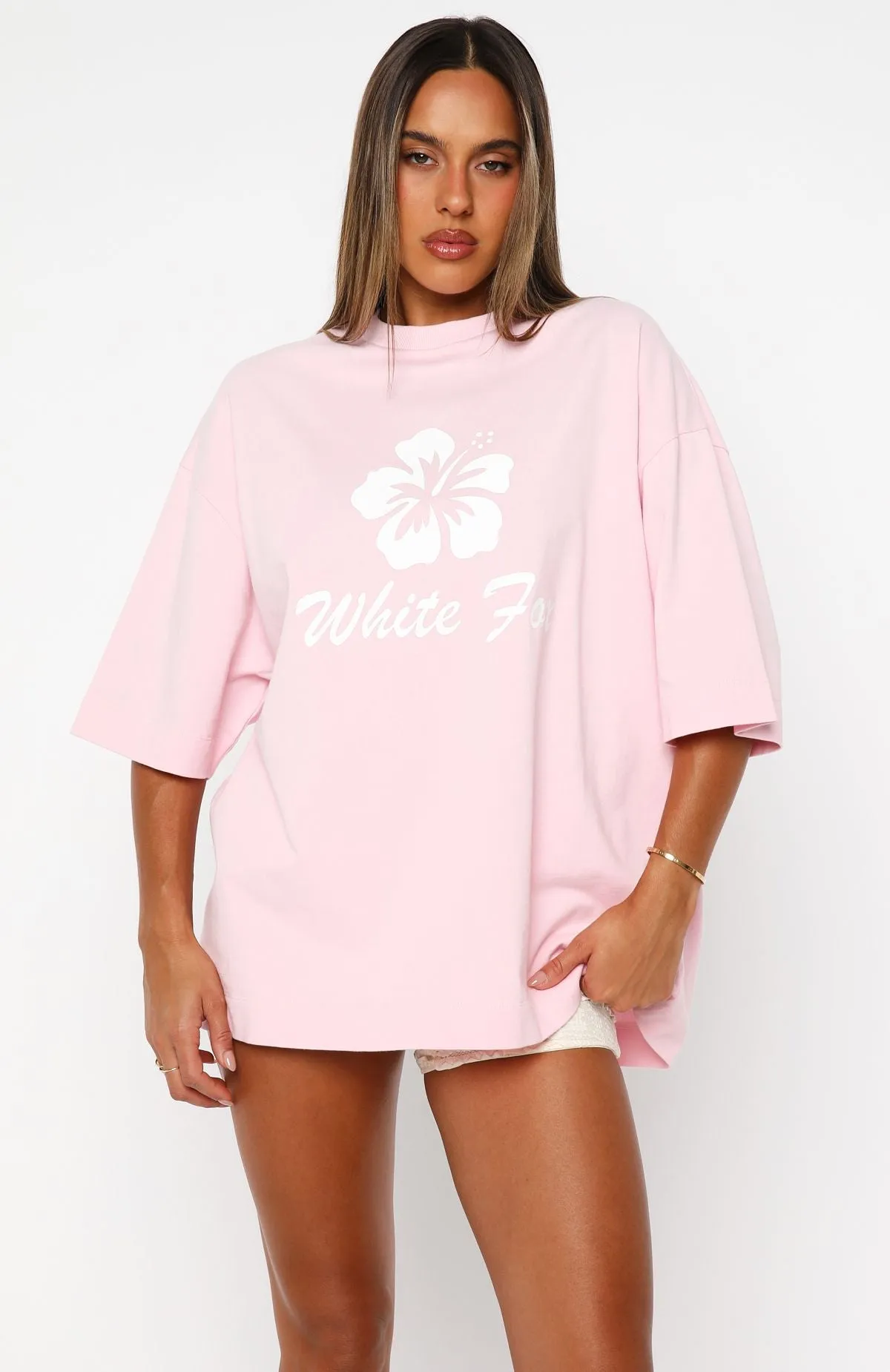 Own Your Glow Oversized Tee Pink sold by White Fox Boutique product image thumbnail 2