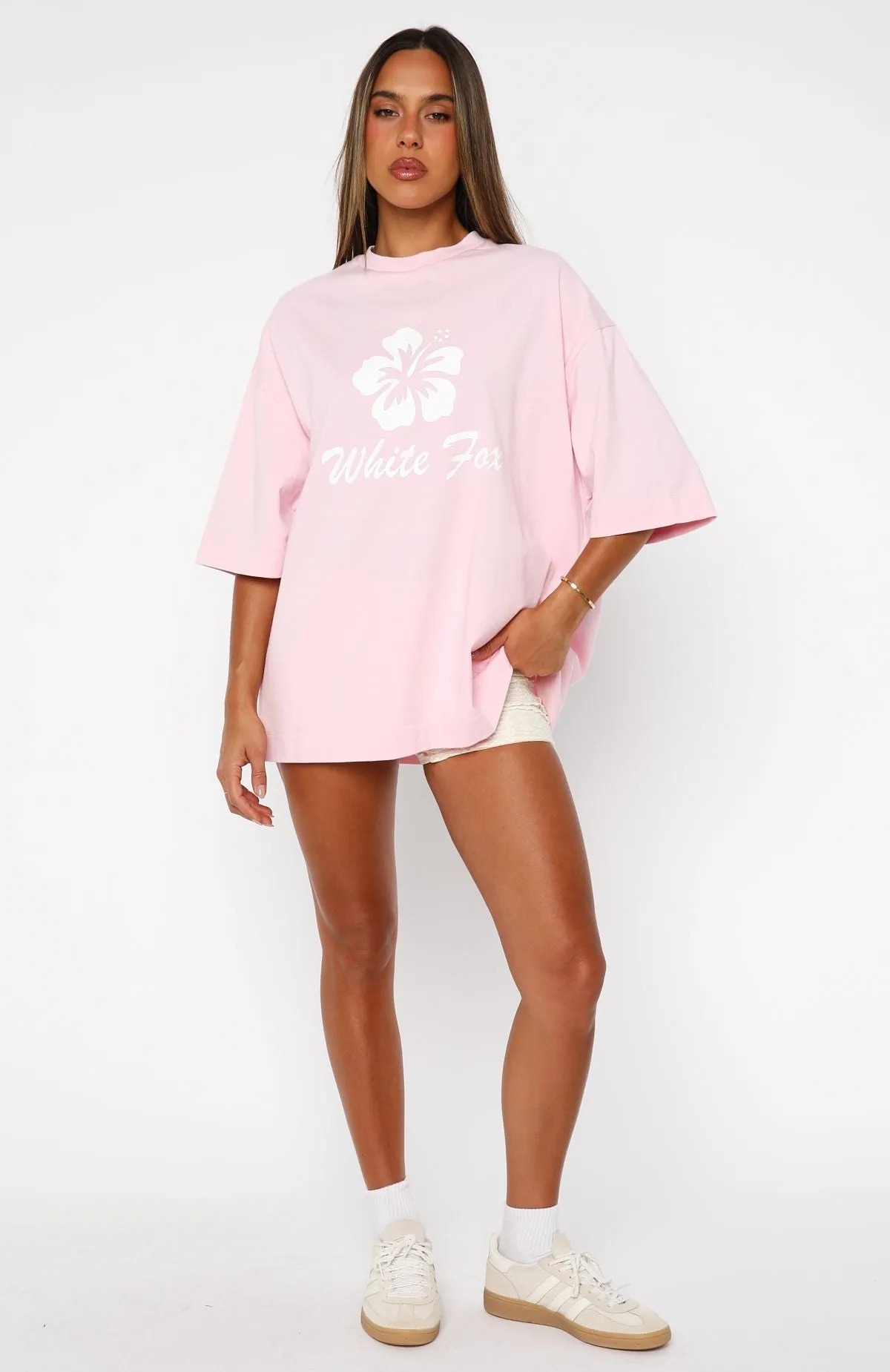 Own Your Glow Oversized Tee Pink sold by White Fox Boutique product image thumbnail 5