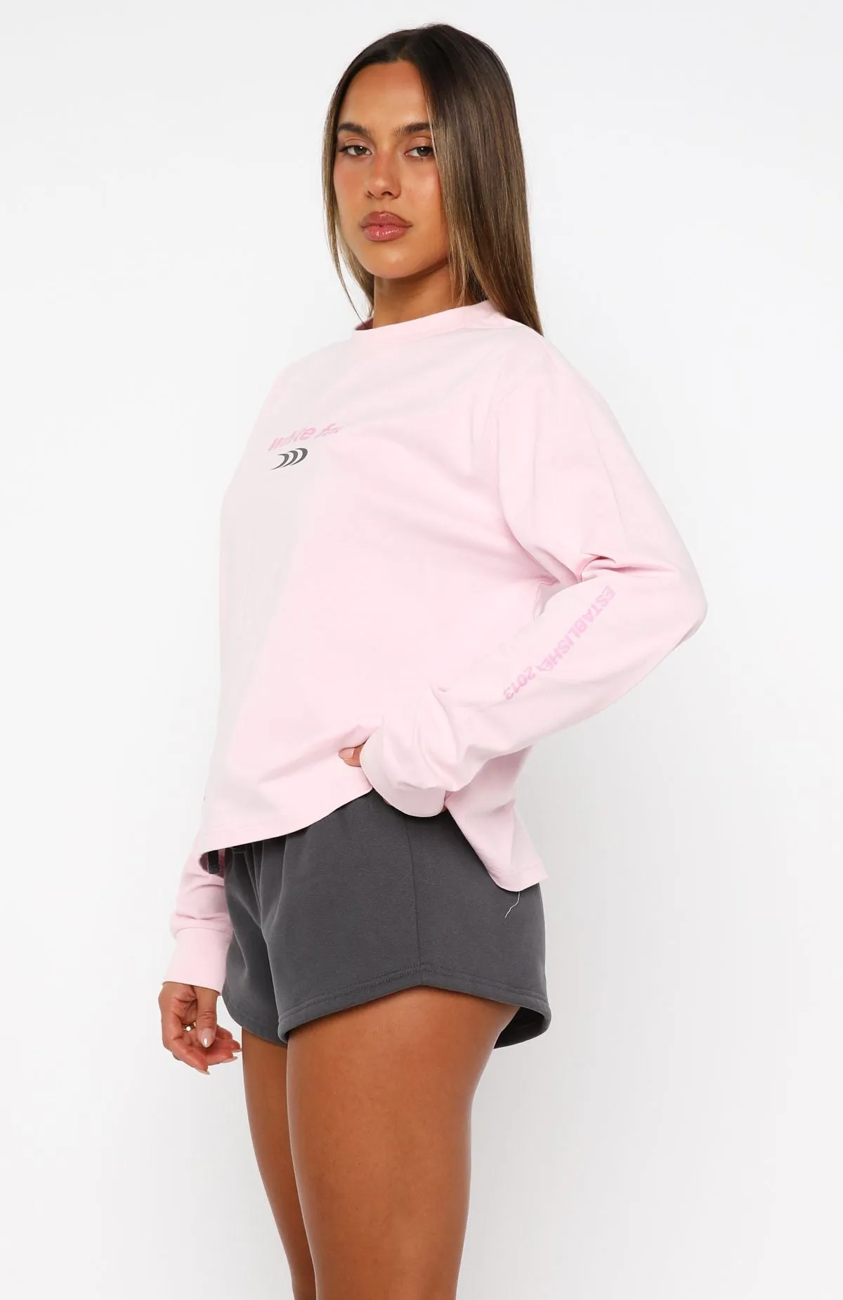 All Around Me Long Sleeve Tee Pink sold by White Fox Boutique product image thumbnail 3