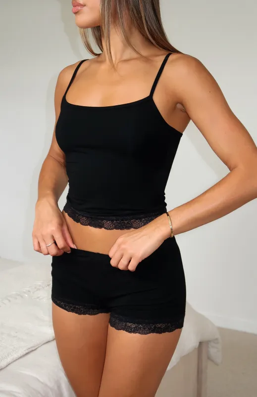 Whimsical Night Pyjama Set Black sold by White Fox Boutique