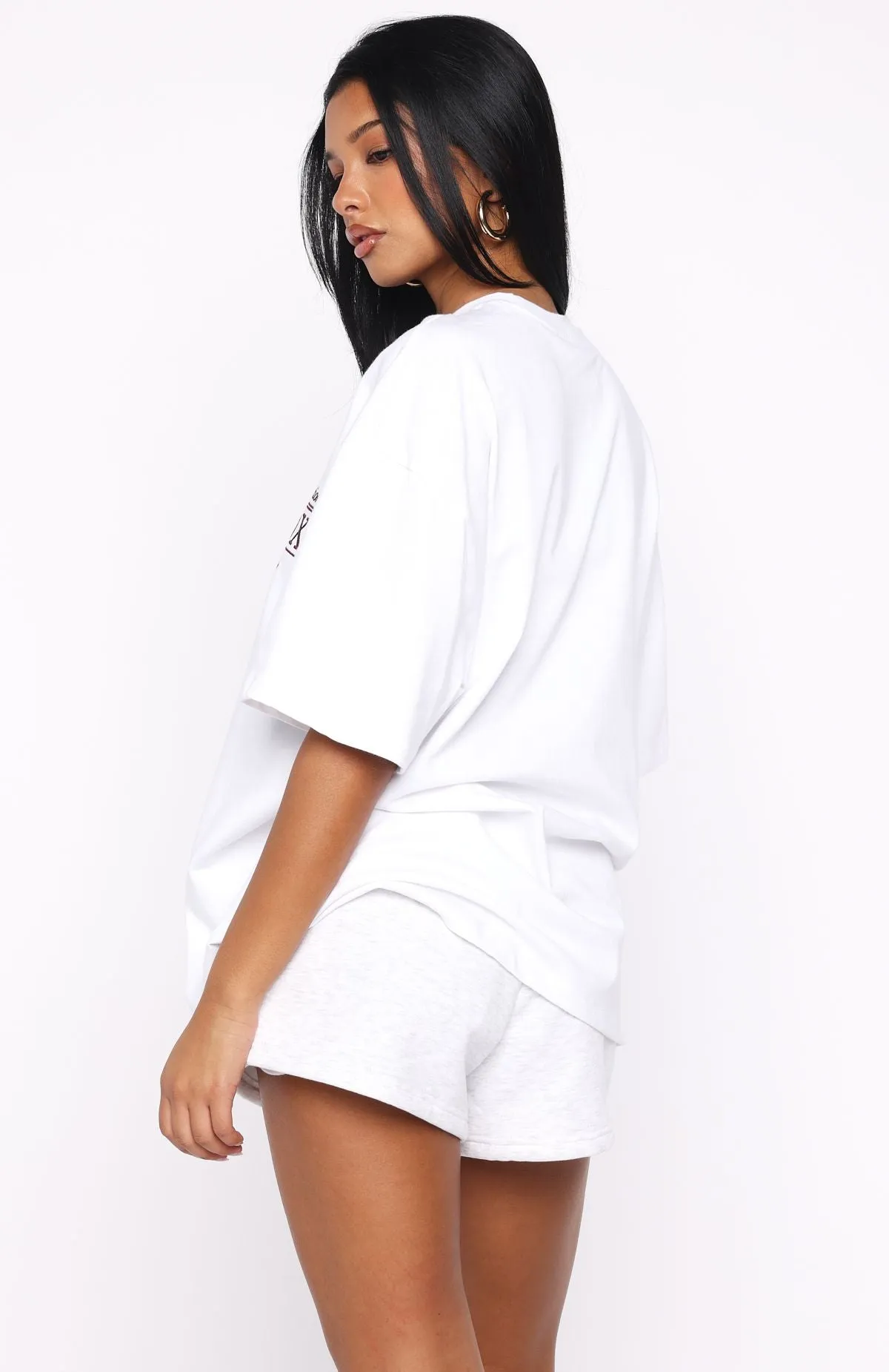 Standing My Ground Lounge Shorts Grey Marle sold by White Fox Boutique product image thumbnail 4