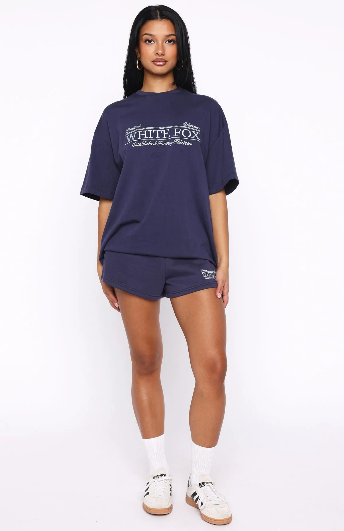 Standing My Ground Lounge Shorts Navy sold by White Fox Boutique product image thumbnail 5