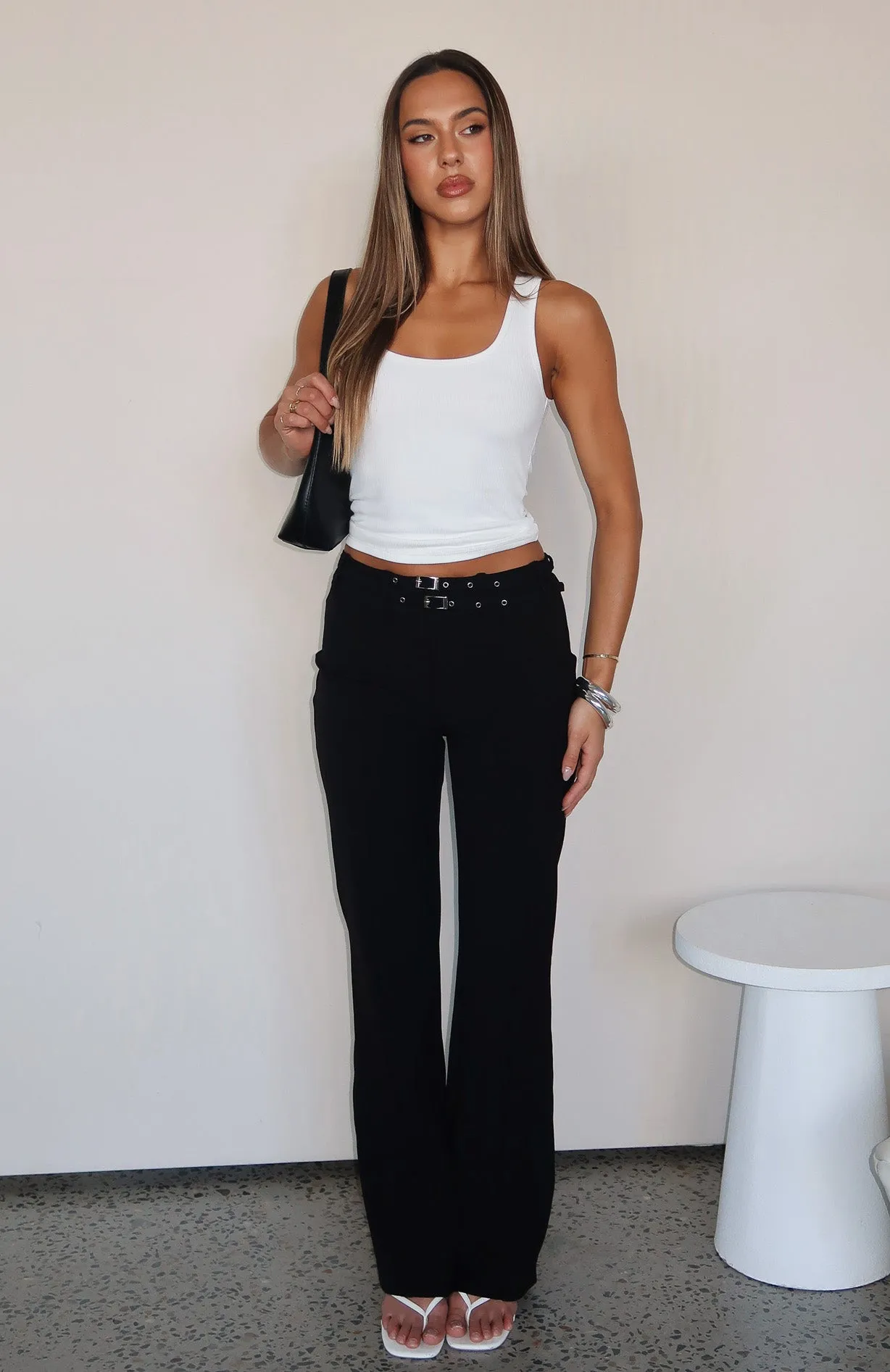 Party Of One Pants Black sold by White Fox Boutique