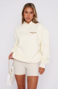Offstage Hoodie Cream sold by White Fox Boutique