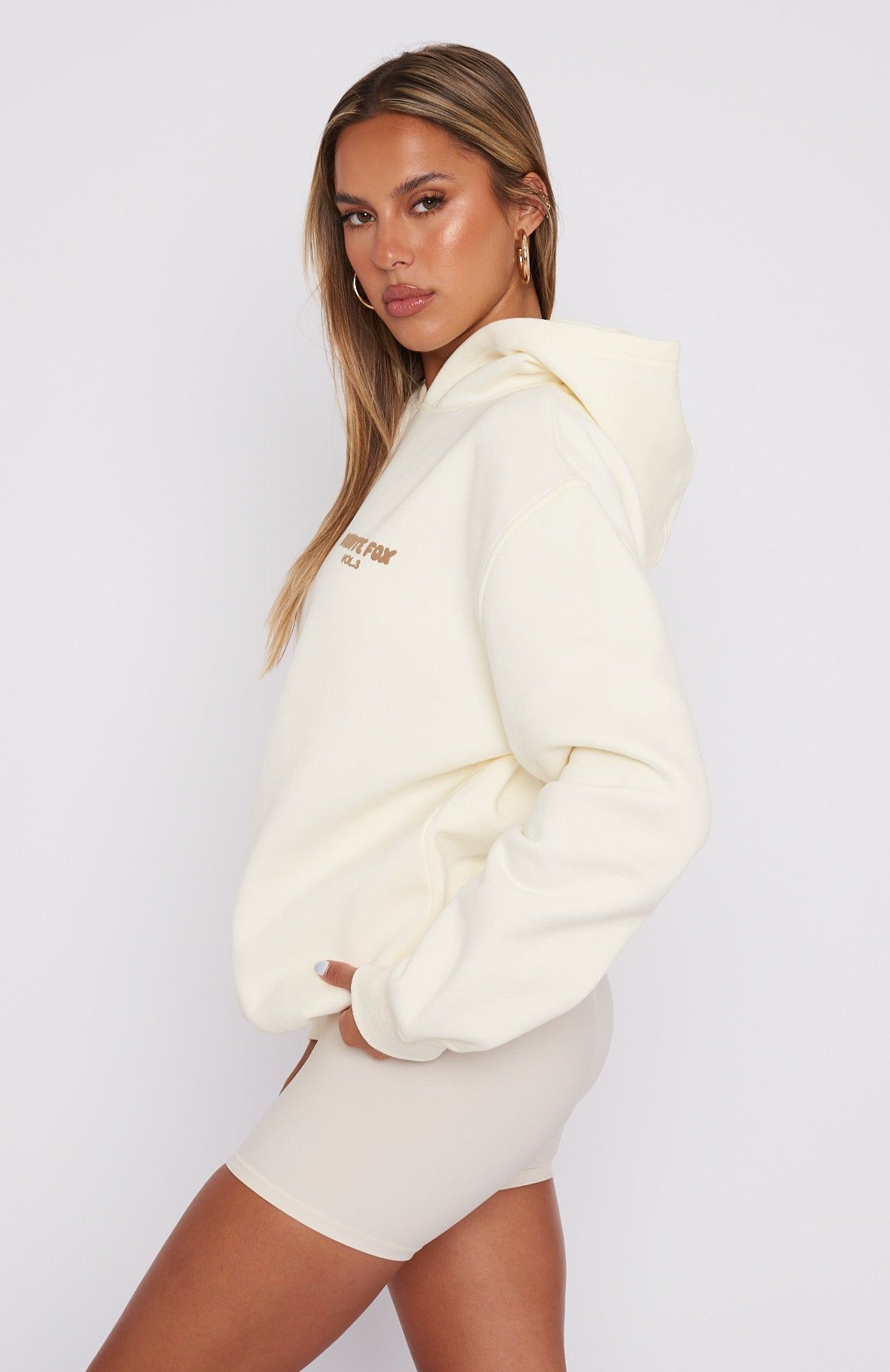 パーカー・フーディ RITOS SS23 RITOS Sweaters White (20050220 CREAM) FRUIT OF THE LOOM別注プリントパーカー｜メンズファッション