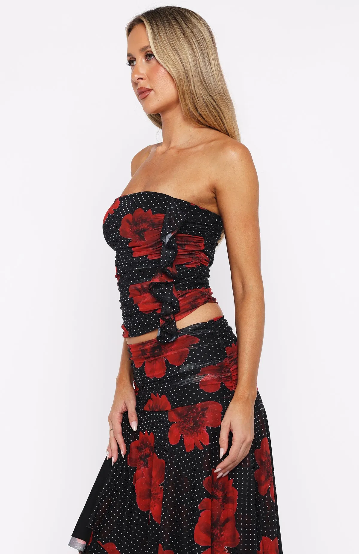 Save My Love Strapless Top Black Scarlet Bloom sold by White Fox Boutique product image thumbnail 3