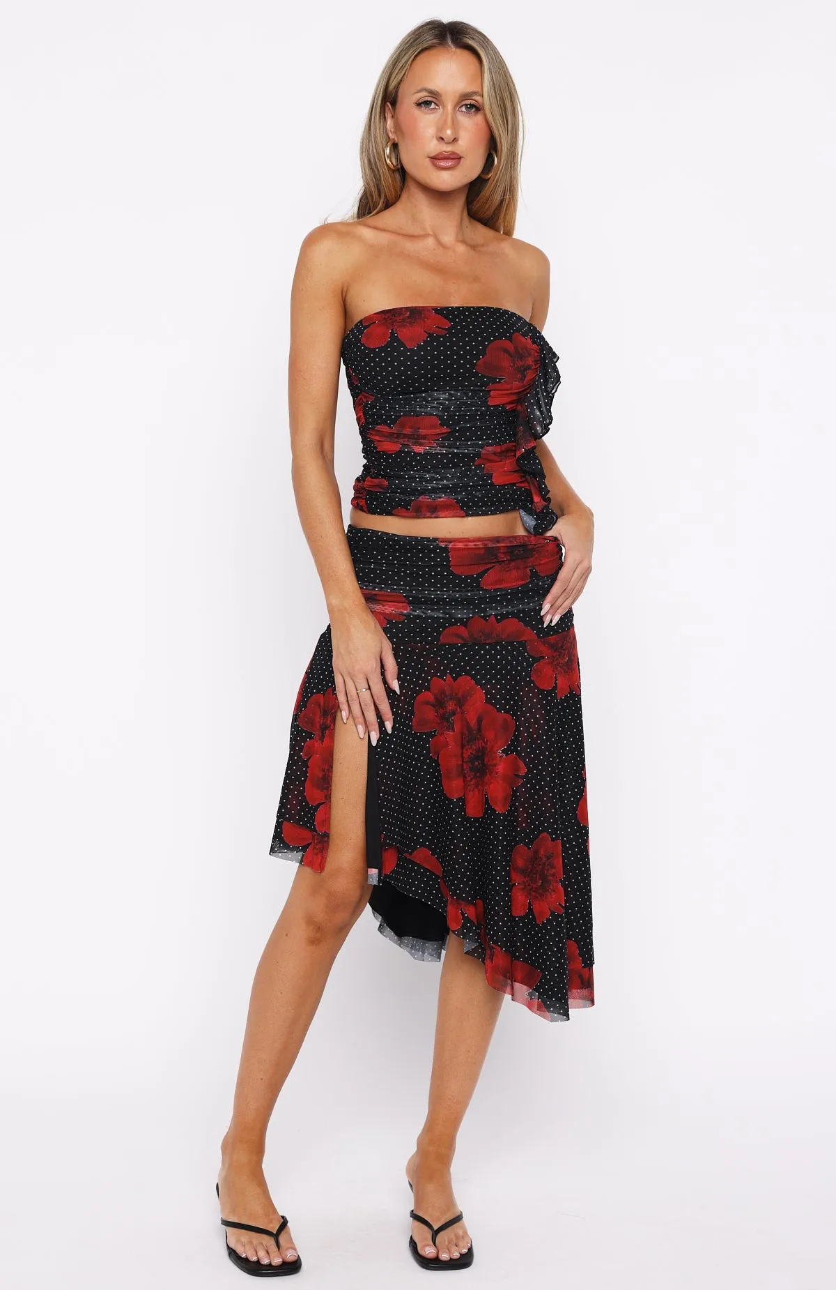Save My Love Strapless Top Black Scarlet Bloom sold by White Fox Boutique product image thumbnail 5