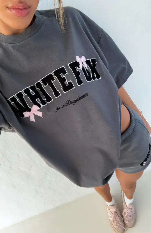 Daydreamers Madeline Oversized Tee Volcanic sold by White Fox Boutique