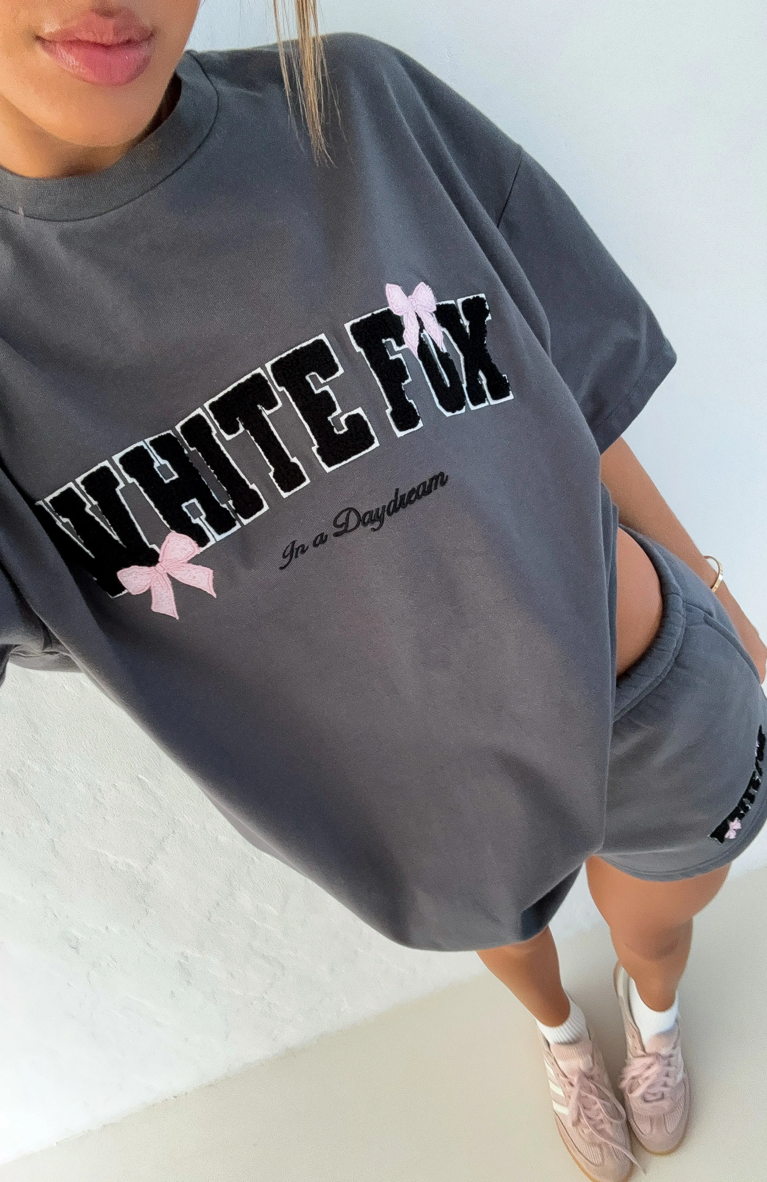 Daydreamers Madeline Oversized Tee Volcanic sold by White Fox Boutique