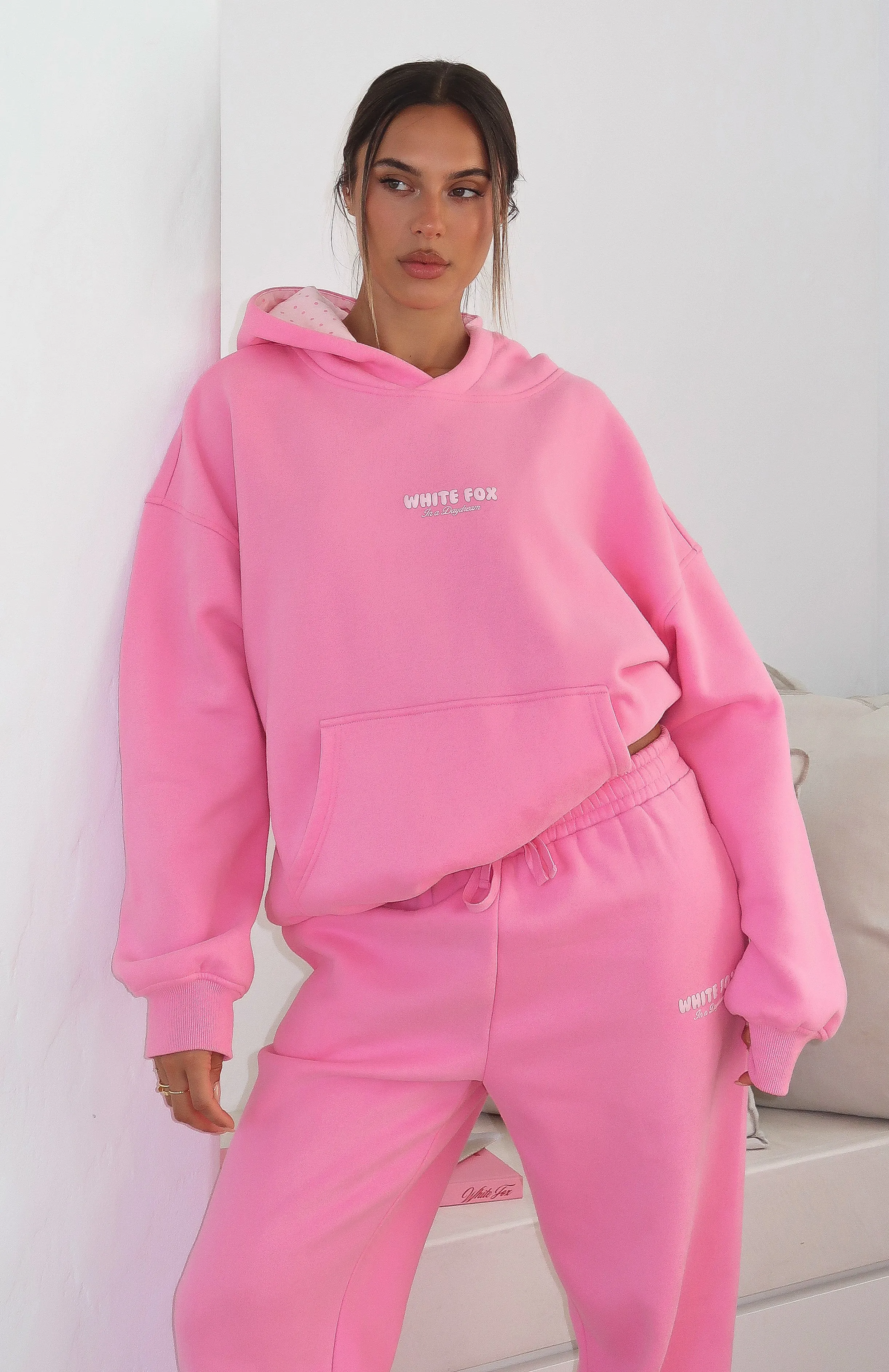 Daydreamers Nadia Oversized Hoodie Bubblegum sold by White Fox Boutique product image thumbnail 2