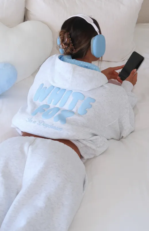 Daydreamers Nadia Oversized Hoodie Grey Marle sold by White Fox Boutique