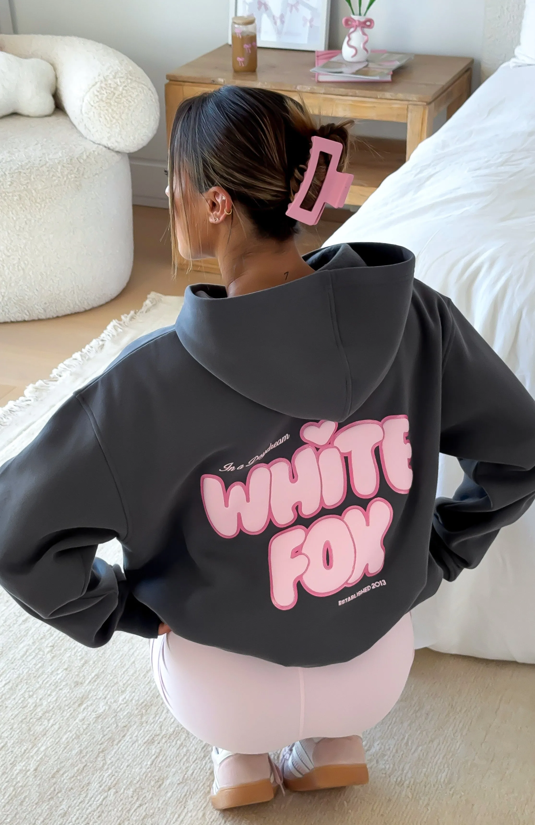 Daydreamers Angelina Oversized Hoodie Volcanic sold by White Fox Boutique