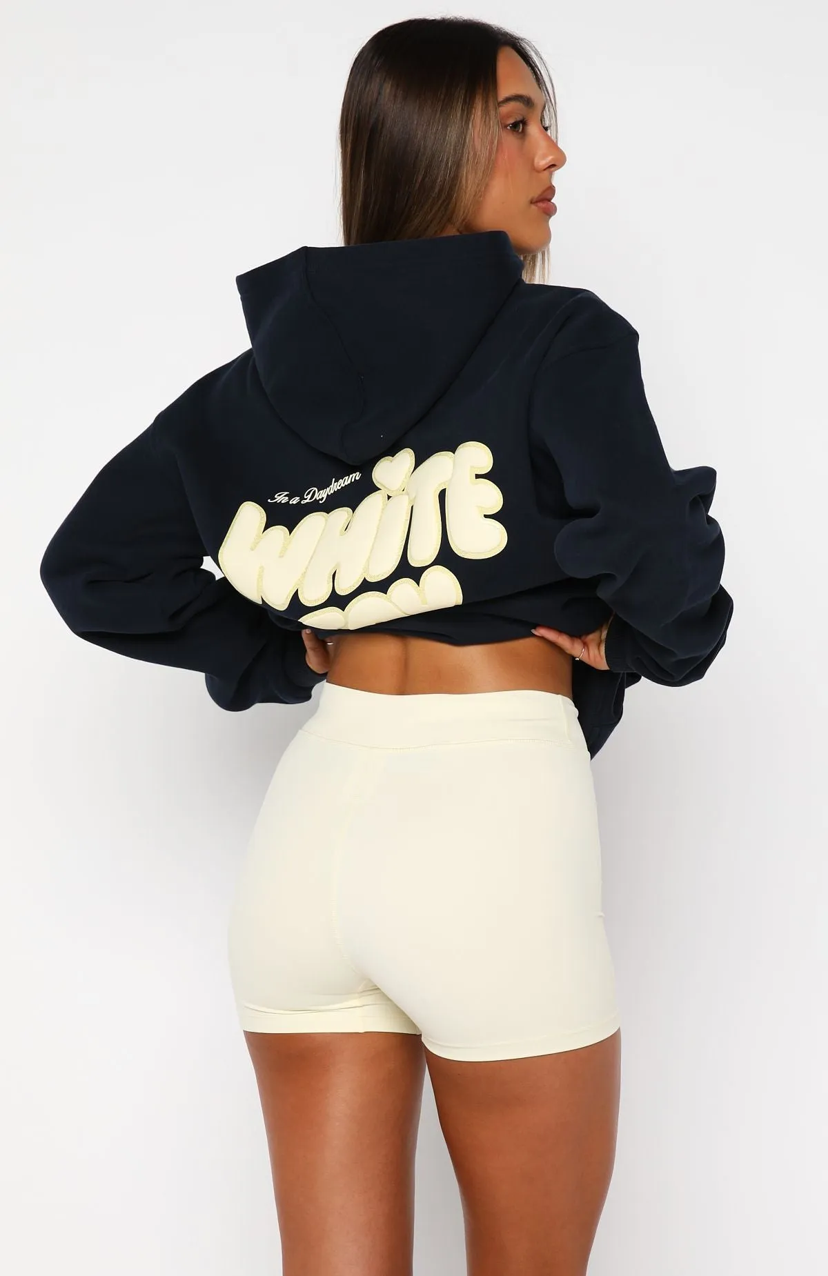 Daydreamers Angelina Bike Shorts Lemon sold by White Fox Boutique product image thumbnail 4