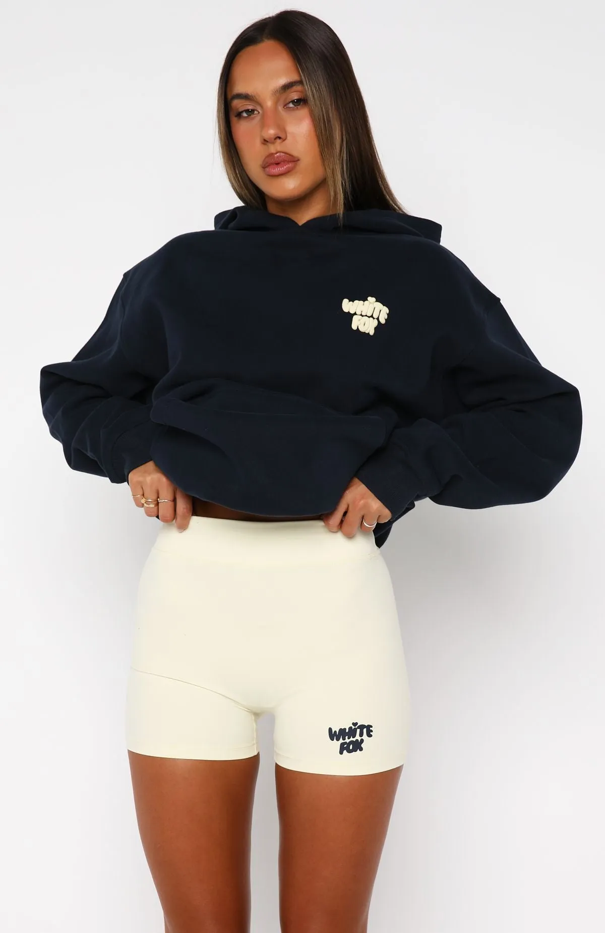 Daydreamers Angelina Bike Shorts Lemon sold by White Fox Boutique product image thumbnail 2