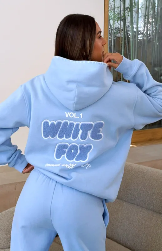 Vol. 1 Oversized Hoodie Blue sold by White Fox Boutique