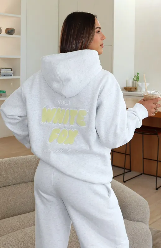 Vol. 1 Oversized Hoodie Grey Marle sold by White Fox Boutique