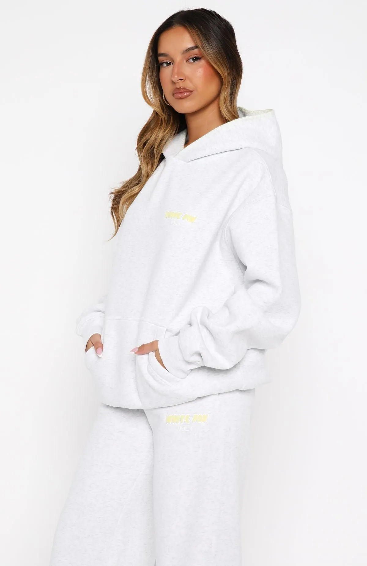 Vol. 1 Oversized Hoodie Grey Marle sold by White Fox Boutique product image thumbnail 4