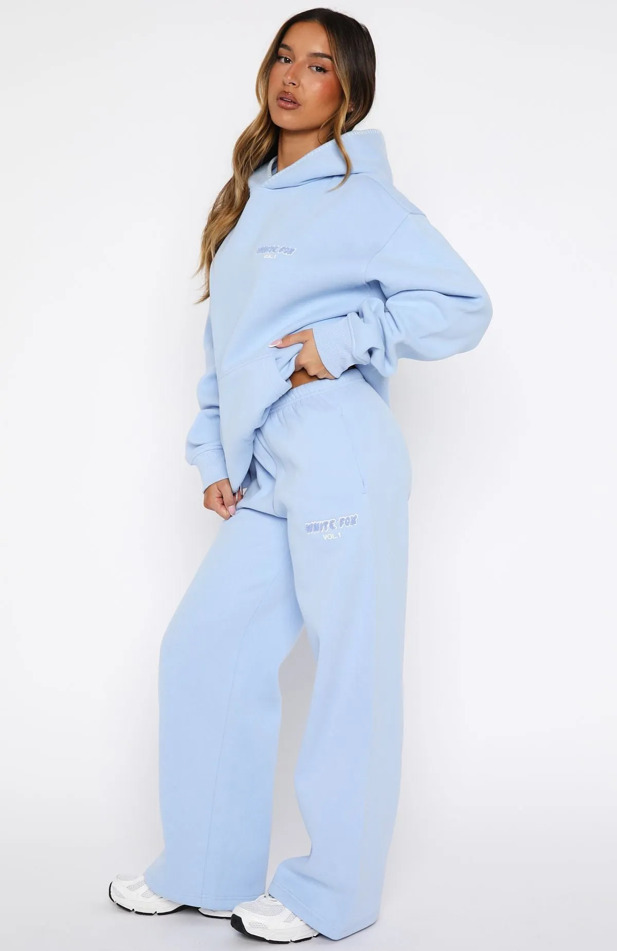 Vol. 1 Wide Leg Sweatpants Blue sold by White Fox Boutique product image thumbnail 3