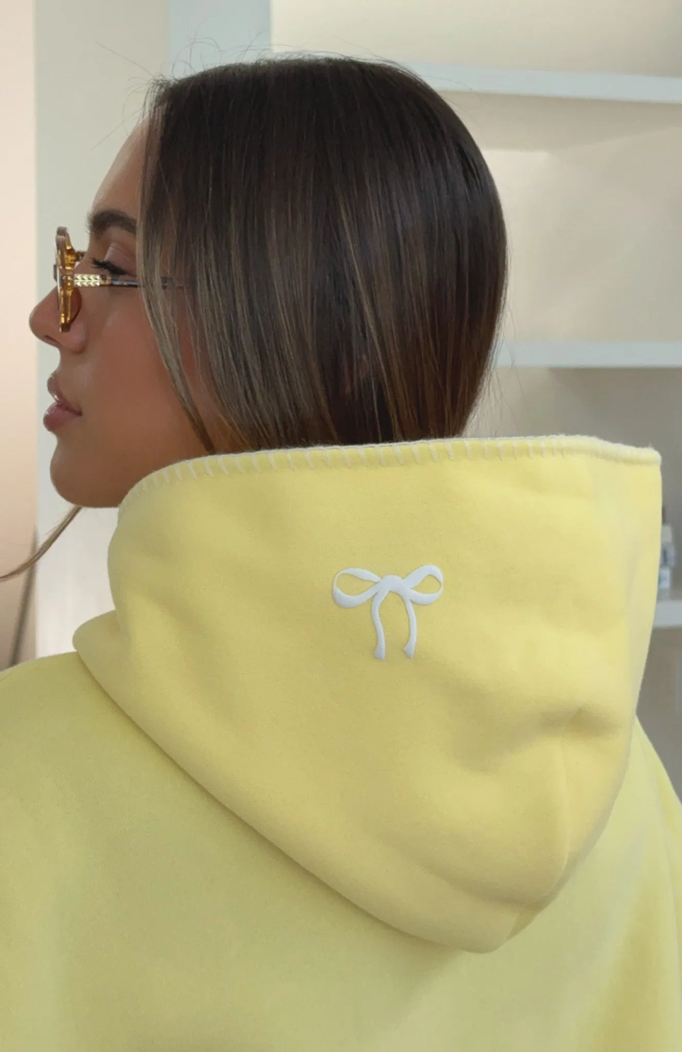 Vol. 1 Front Graphic Oversized Hoodie Lemon sold by White Fox Boutique product image thumbnail 2