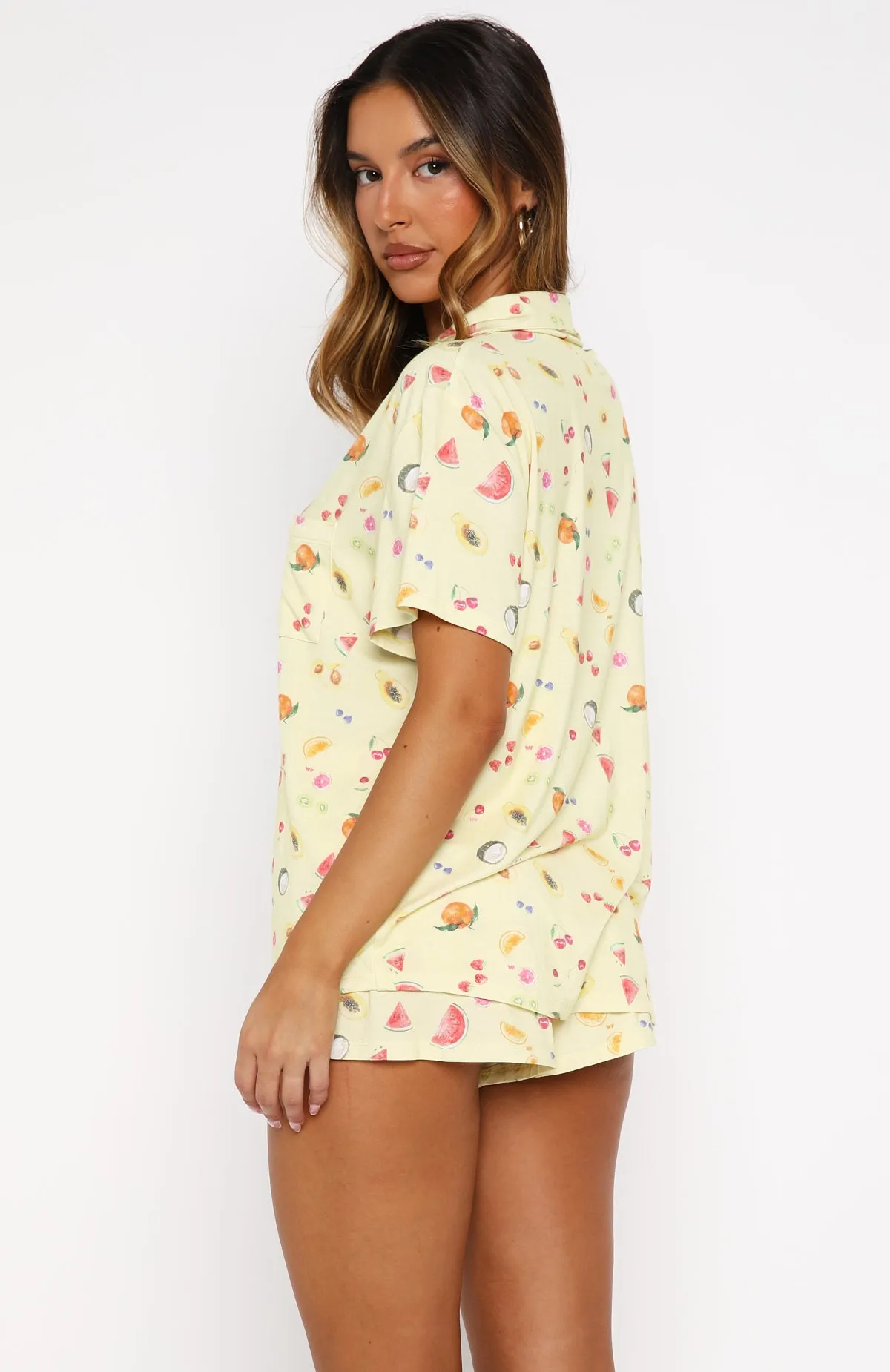 Dreamscape Printed Pyjama Set Fruit Salad sold by White Fox Boutique product image thumbnail 4