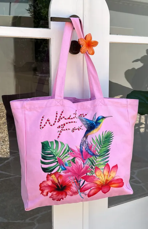 Morning Calm Tote Bag Pink sold by White Fox Boutique