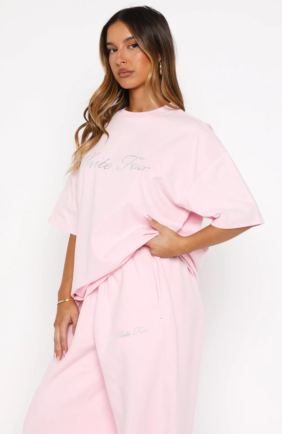 Make It Or Break It Oversized Tee Pink sold by White Fox Boutique product image thumbnail 3