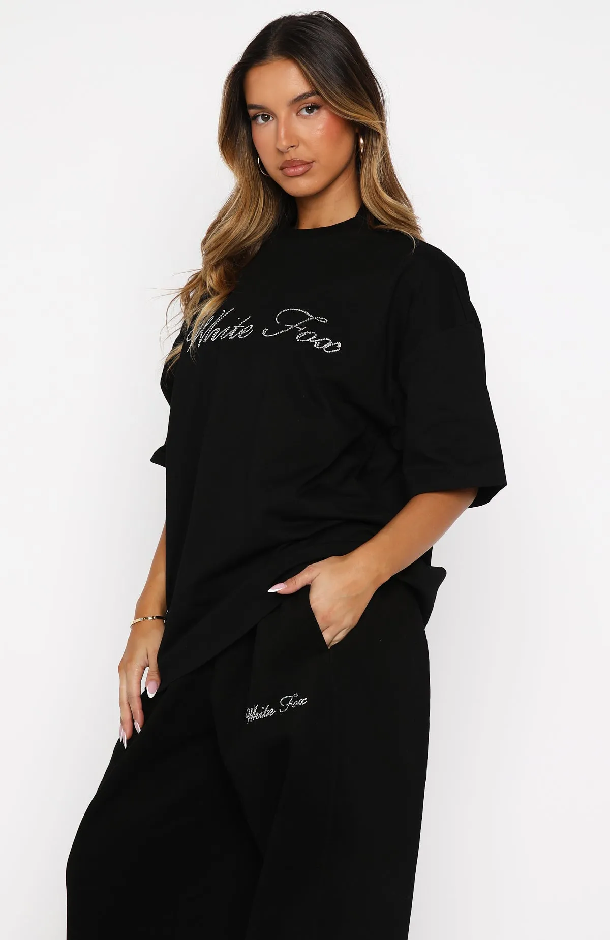 Make It Or Break It Oversized Tee Black sold by White Fox Boutique product image thumbnail 3