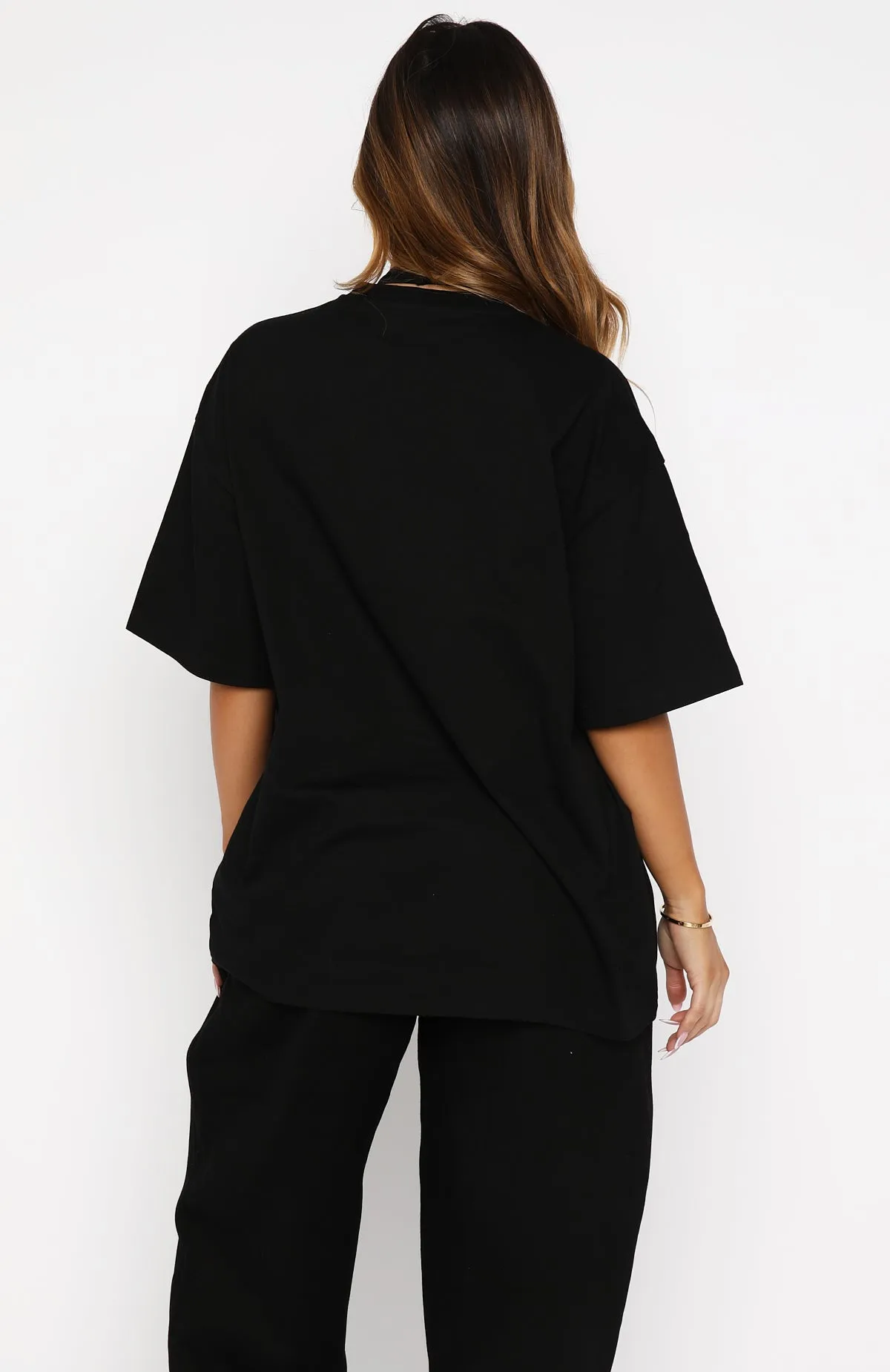 Make It Or Break It Oversized Tee Black sold by White Fox Boutique product image thumbnail 4