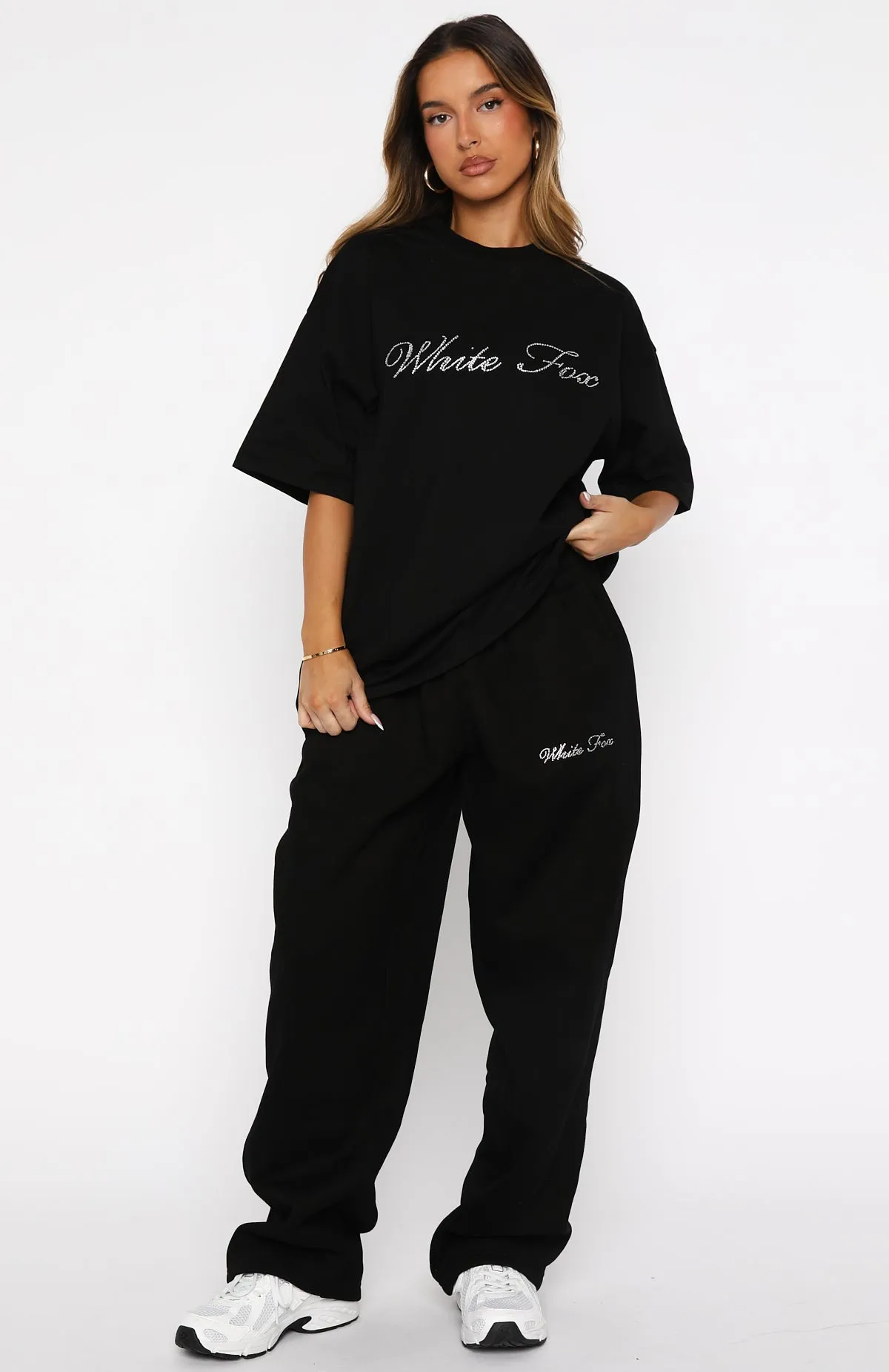 Make It Or Break It Oversized Tee Black sold by White Fox Boutique product image thumbnail 5