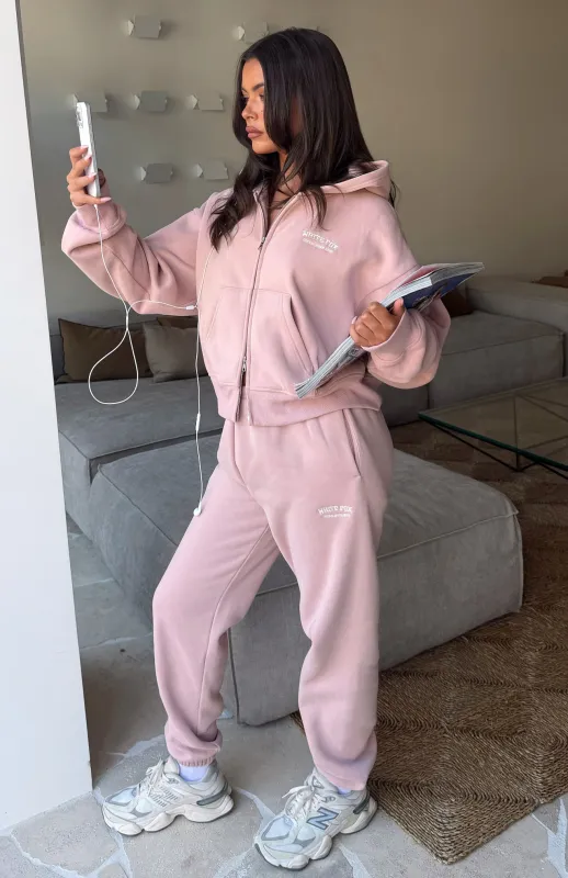 Can't Miss It Sweatpants Dusty Pink made by White Fox Boutique