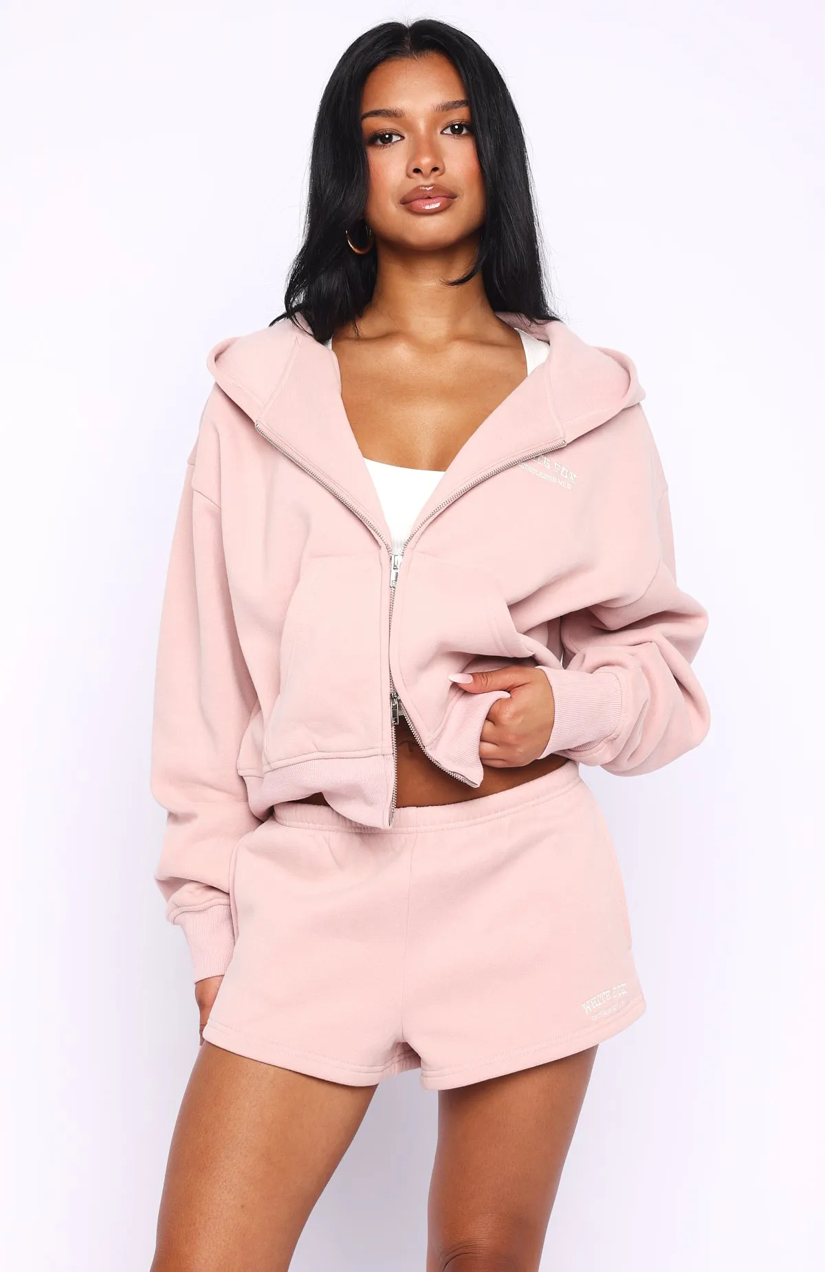 Can't Miss It Lounge Shorts Dusty Pink sold by White Fox Boutique product image thumbnail 2