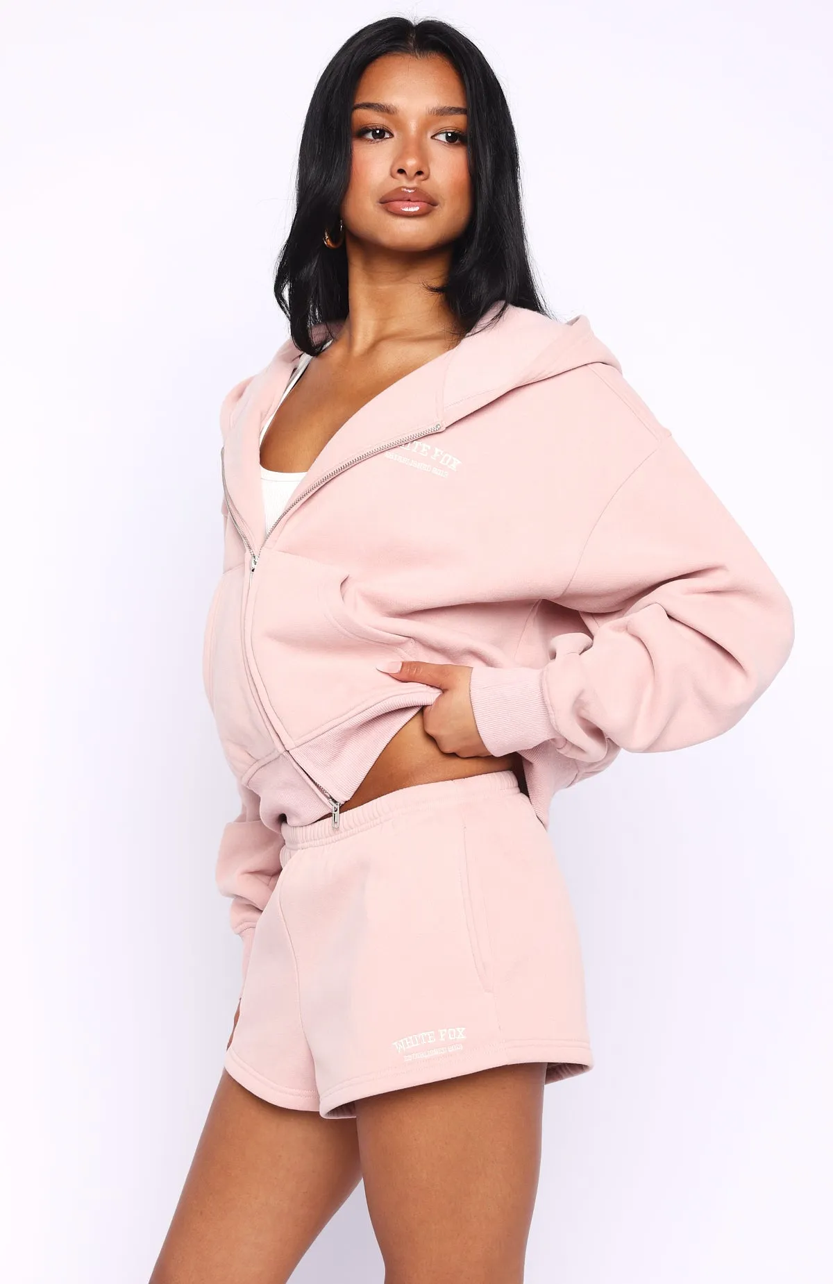 Can't Miss It Lounge Shorts Dusty Pink sold by White Fox Boutique product image thumbnail 3