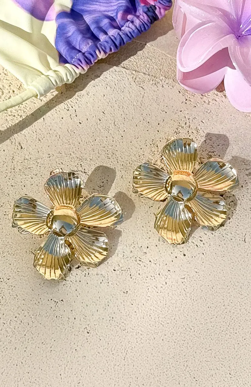 Arlan Earrings Gold sold by White Fox Boutique product image thumbnail 2