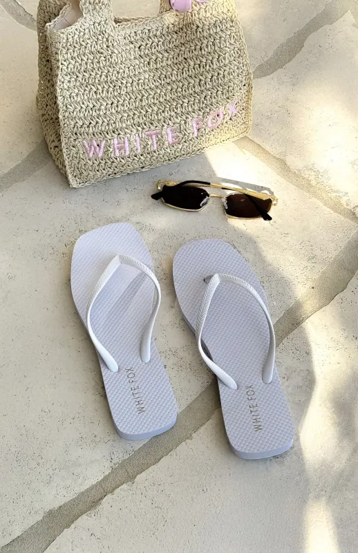 Josie Thong Sandals White sold by White Fox Boutique