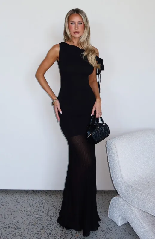 Accidentally In Love Maxi Dress Black sold by White Fox Boutique