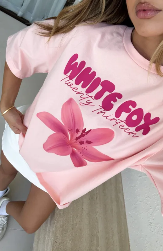 Got That Glow Oversized Tee Peach sold by White Fox Boutique