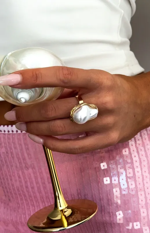 Electra Ring Gold made by White Fox Boutique