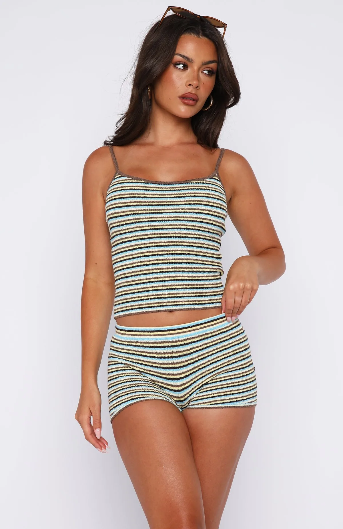 Volume Maxed Knit Booty Shorts Chocnana sold by White Fox Boutique product image thumbnail 2