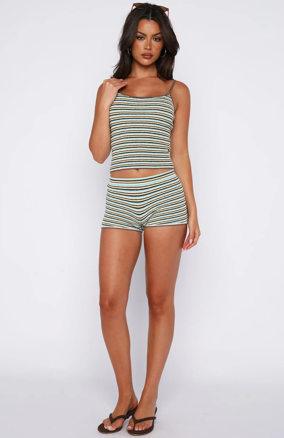 Volume Maxed Knit Booty Shorts Chocnana sold by White Fox Boutique product image thumbnail 5