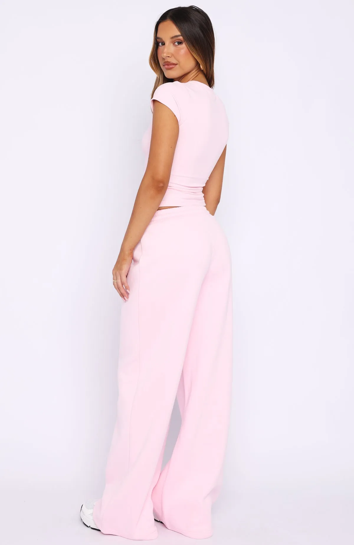 Wishing For It Wide Leg Sweatpants Posy sold by White Fox Boutique product image thumbnail 4