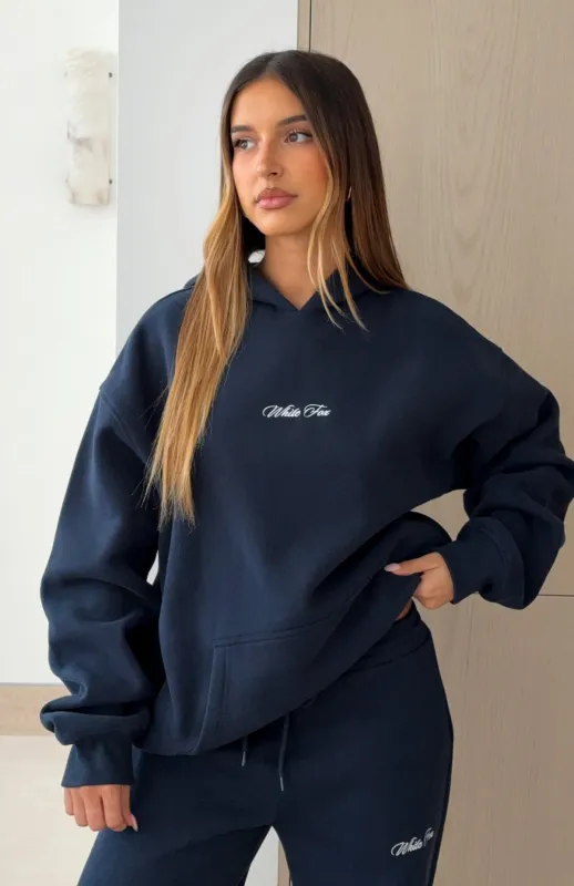 Wishing For It Oversized Hoodie Navy made by White Fox Boutique