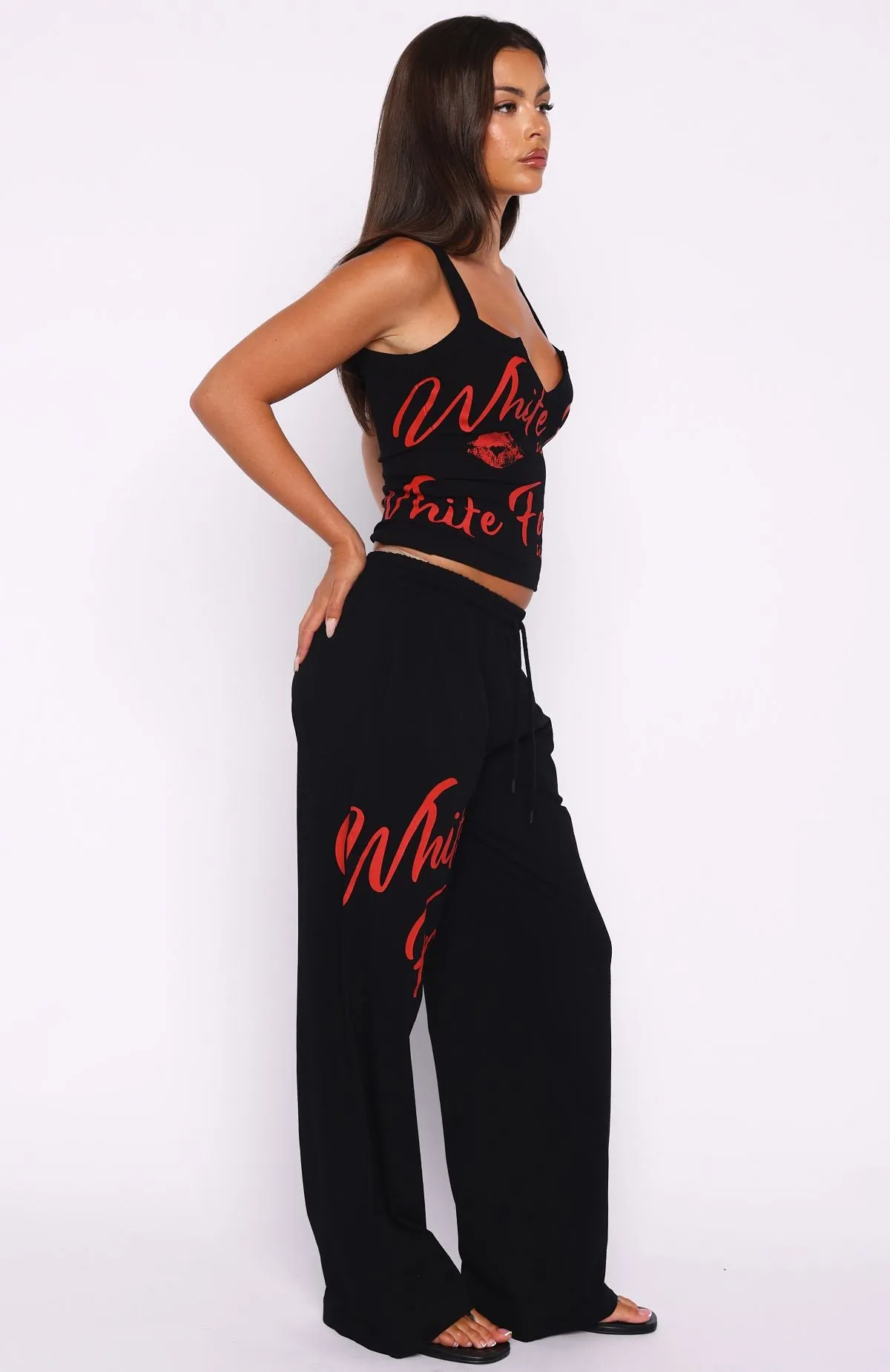 Never Fades Track Pants Black sold by White Fox Boutique product image thumbnail 3