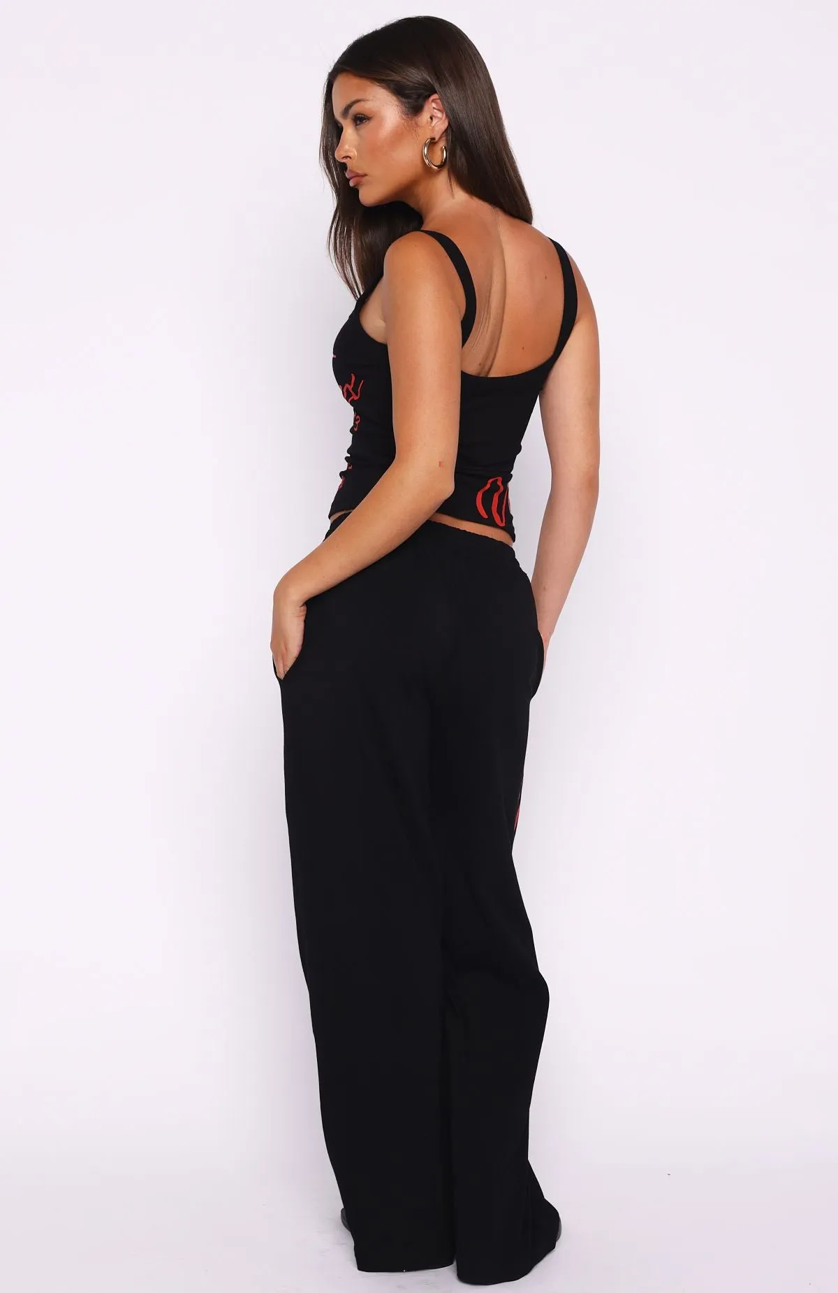 Never Fades Track Pants Black sold by White Fox Boutique product image thumbnail 4