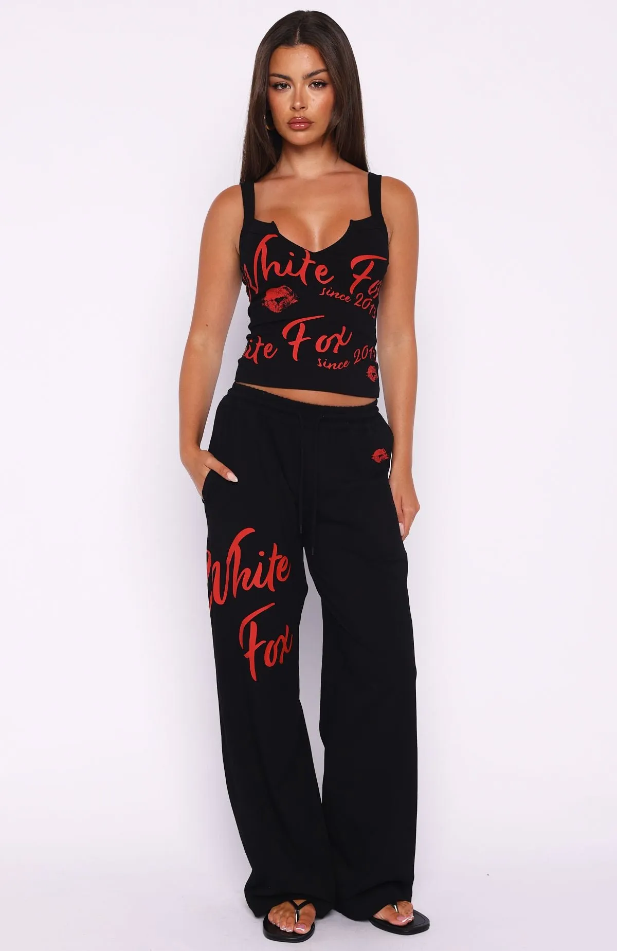 Never Fades Track Pants Black sold by White Fox Boutique product image thumbnail 2