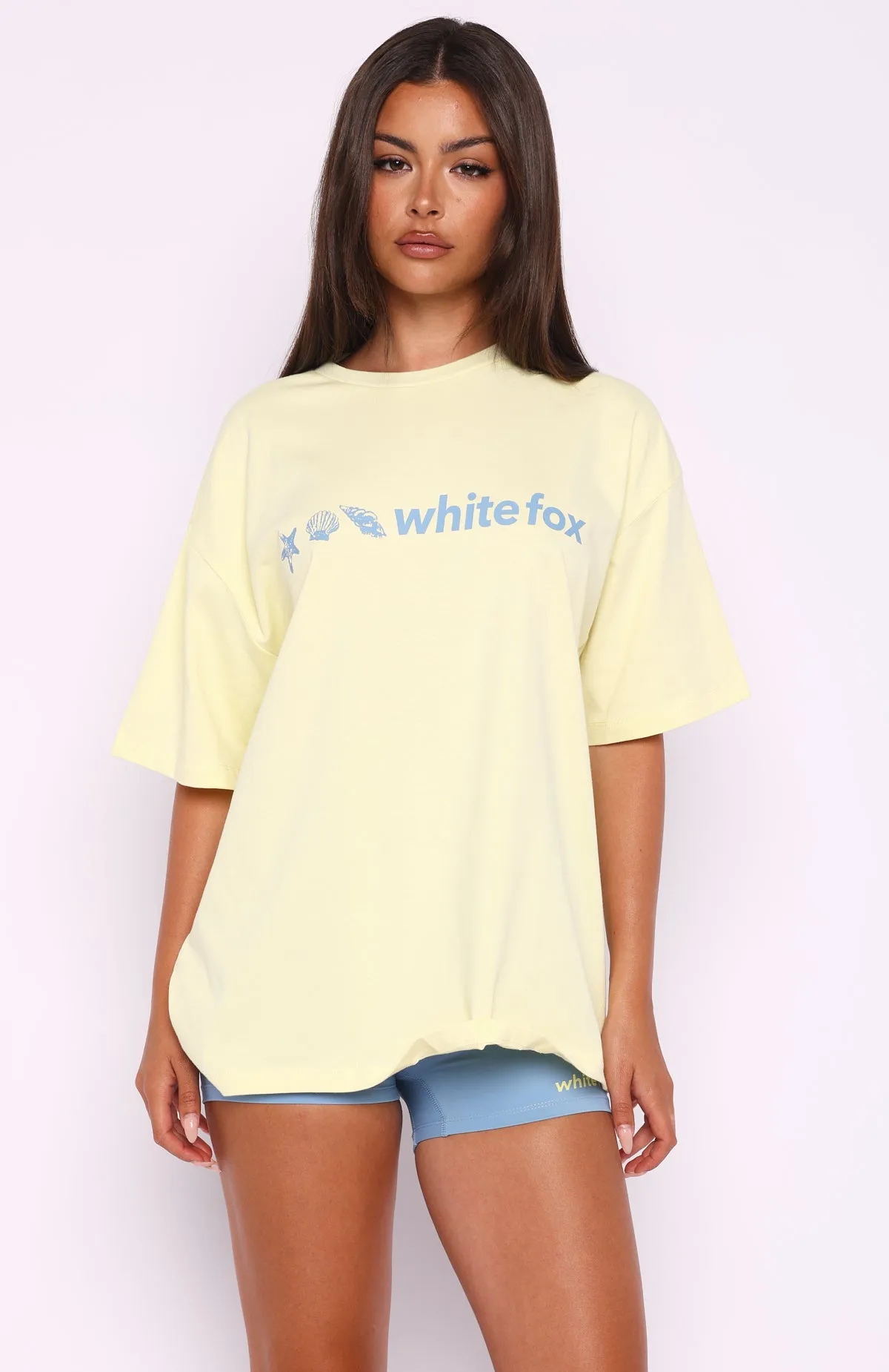 Tropic Rush Oversized Tee Lemon sold by White Fox Boutique product image thumbnail 2