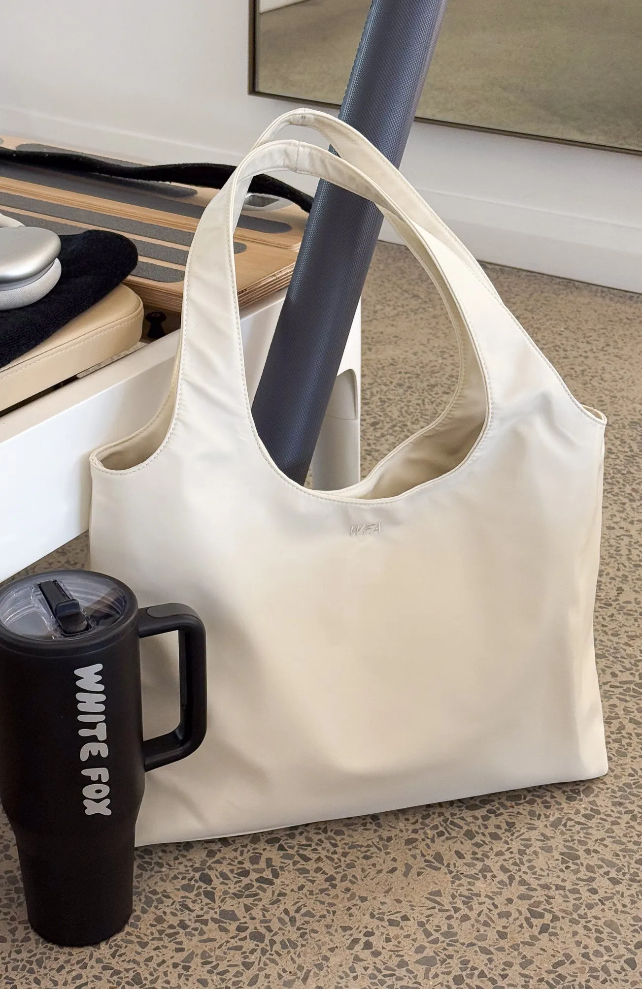 Maxton Nylon Shoulder Bag Cream sold by White Fox Boutique product image thumbnail 5