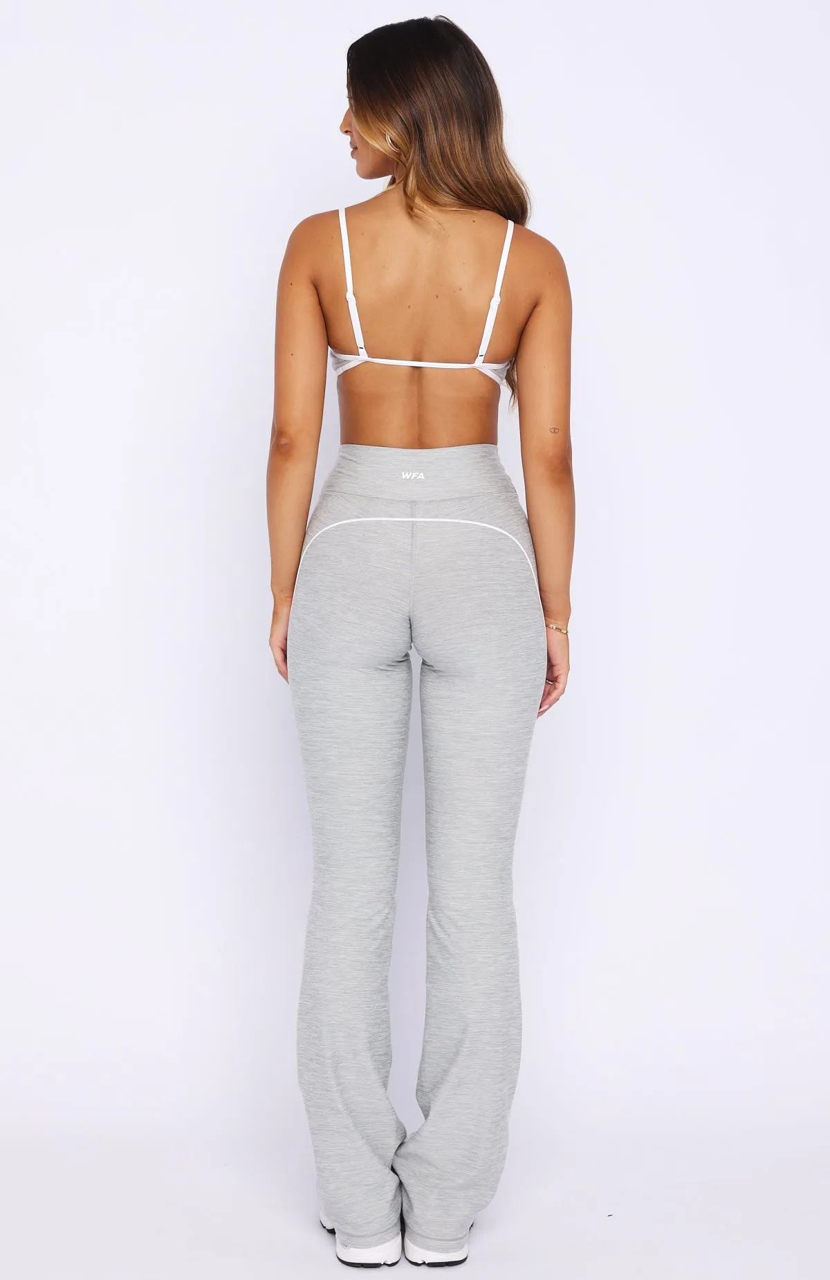 Volt Flare Leggings Grey Marle sold by White Fox Boutique product image thumbnail 4