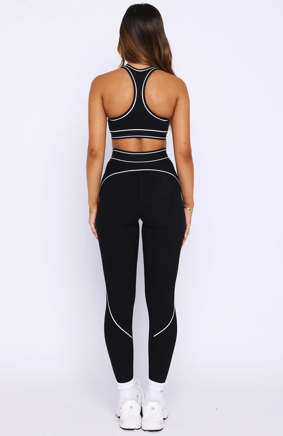 Precision Leggings Black/White sold by White Fox Boutique product image thumbnail 5